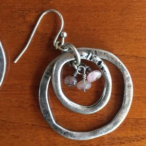 Coldwater Creek Jewelry - Coldwater Creek Earrings ~ Silver with Pink Stones Coldwater Creek Jewelry - Coldwater Creek Earrings ~ Silver with Pink Stones
